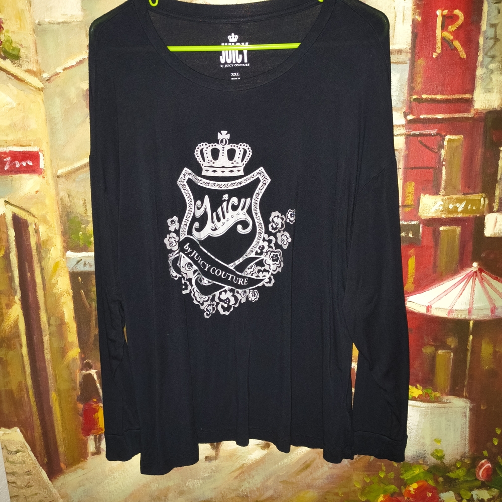 Juicy Couture Black Long Sleeve Top
